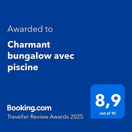 Charmant Bungalow Avec Piscine Saint-Joseph Dış mekan fotoğraf